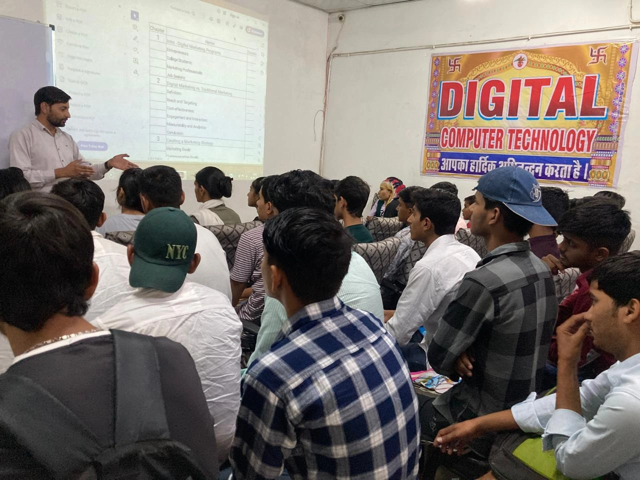 Expert Trainer Conducting IT Training Session at Digital Computer Technology
